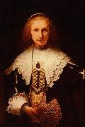 Rembrandt Peale Lady with a Fan oil on canvas